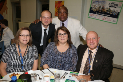 Trudy Hubbard, Danny DiLallo, Melton Moyo, Lynda Altovelli & Prinicpal Domenic Scuglia