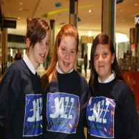Samantha Ashley and Alyssa from The Pickering College Junior Jazz Band
